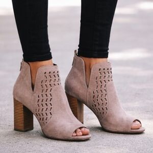 Bottines Madden Girl Beatrik - Talons Hauts Bloc - Cuir Suédé Brun - Taille 10 US - Neuf Avec Boîte